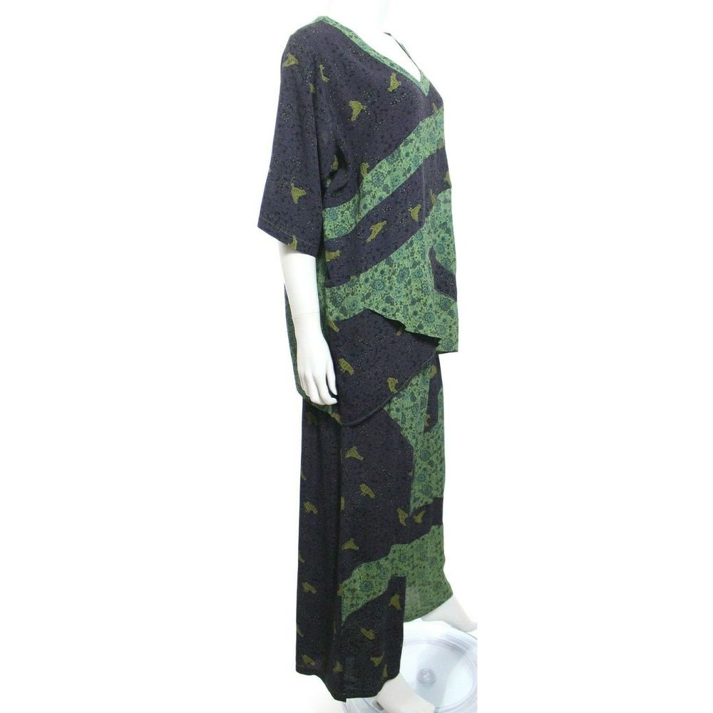 *RARE* Tienda Ho Pants Set Lagenlook Artsy Boho Comfy AF - Picture 2 of 10